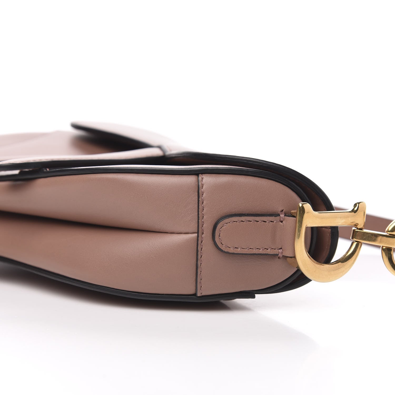 Christian Dior Calfskin Mini Saddle Bag Taupe 6 of 15