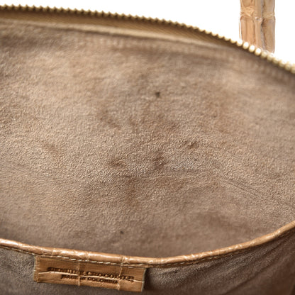 Nancy Gonzalez Crocodile Medium Dome Satchel Beige 9 of 13