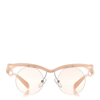 Prada Acetate Rimless Sunglasses SPR A24 Light Pink 2 of 7