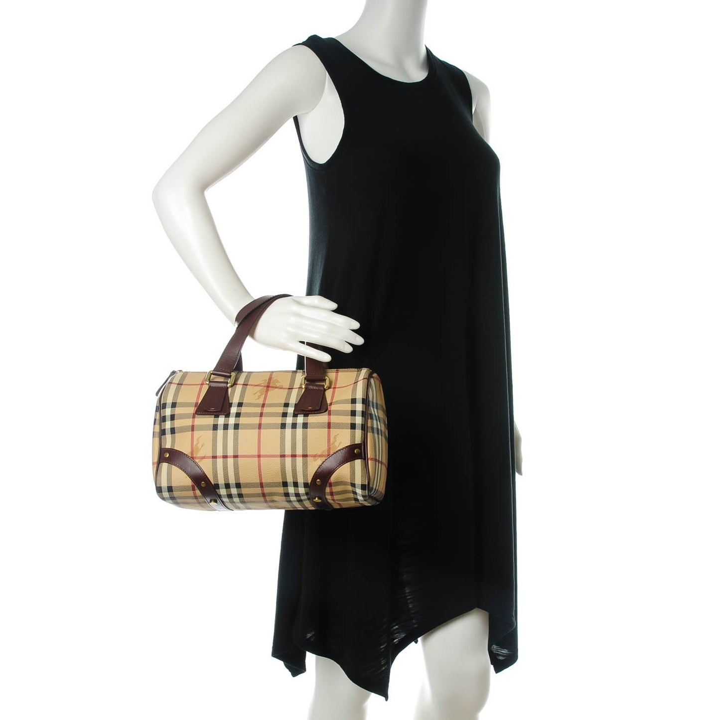 Haymarket Check Studded Bowler Brown