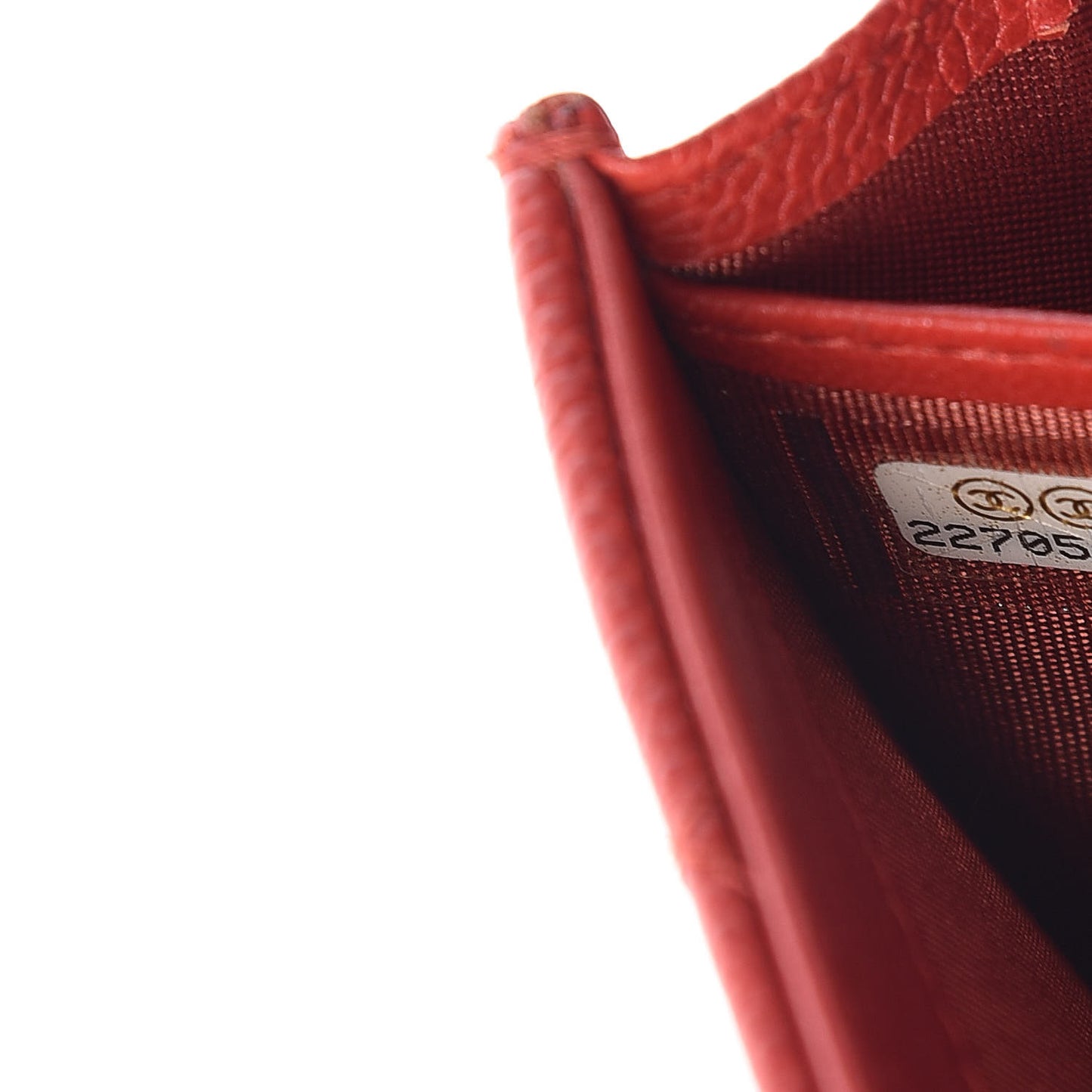 Caviar Quilted Boy Flap Wallet Red