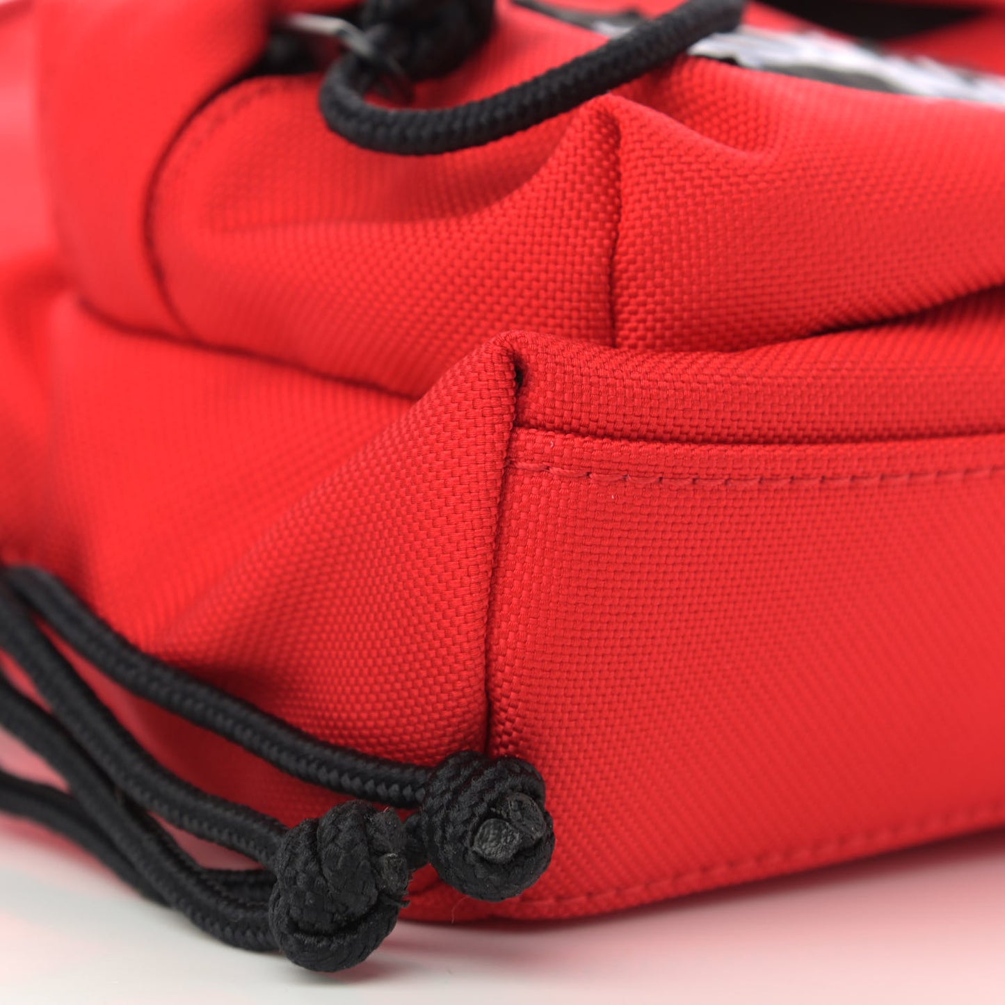 Recycled Casual Nylon Mini Oversized Backpack Bright Red
