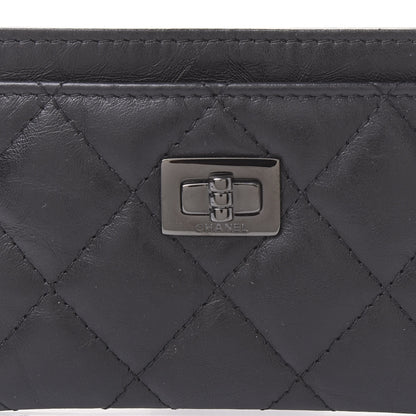 Chanel Aged Calfskin Quilted Reissue Card Holder So Black 10 of 11