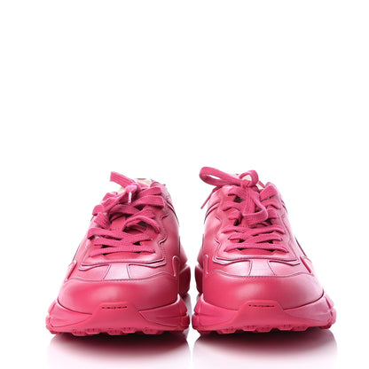 Gucci Calfskin Logo Womens Rhyton Sneakers 40 Box Pink 3 of 11