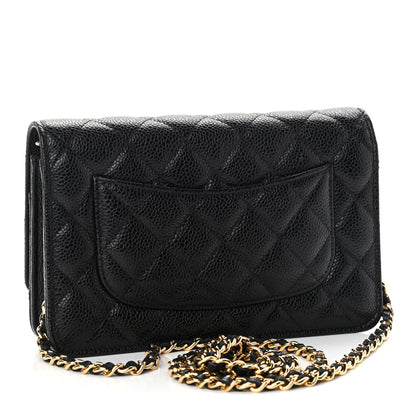 Chanel Caviar Quilted Wallet On Chain WOC Black 3 of 12