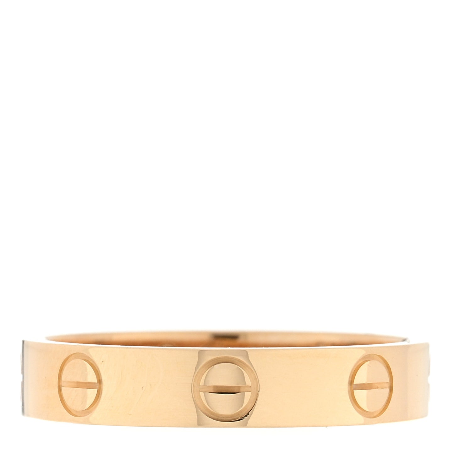 18K Yellow Gold 3.5mm LOVE Wedding Band Ring 51 5.75