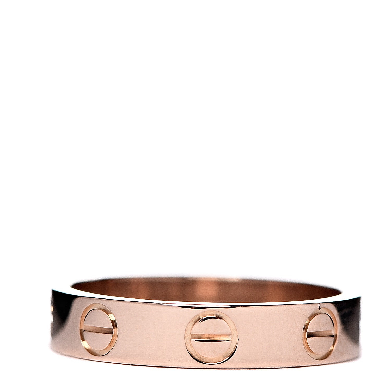 Cartier 18K Pink Gold 3.5mm LOVE Wedding Band Ring 48 4.5 3 of 4
