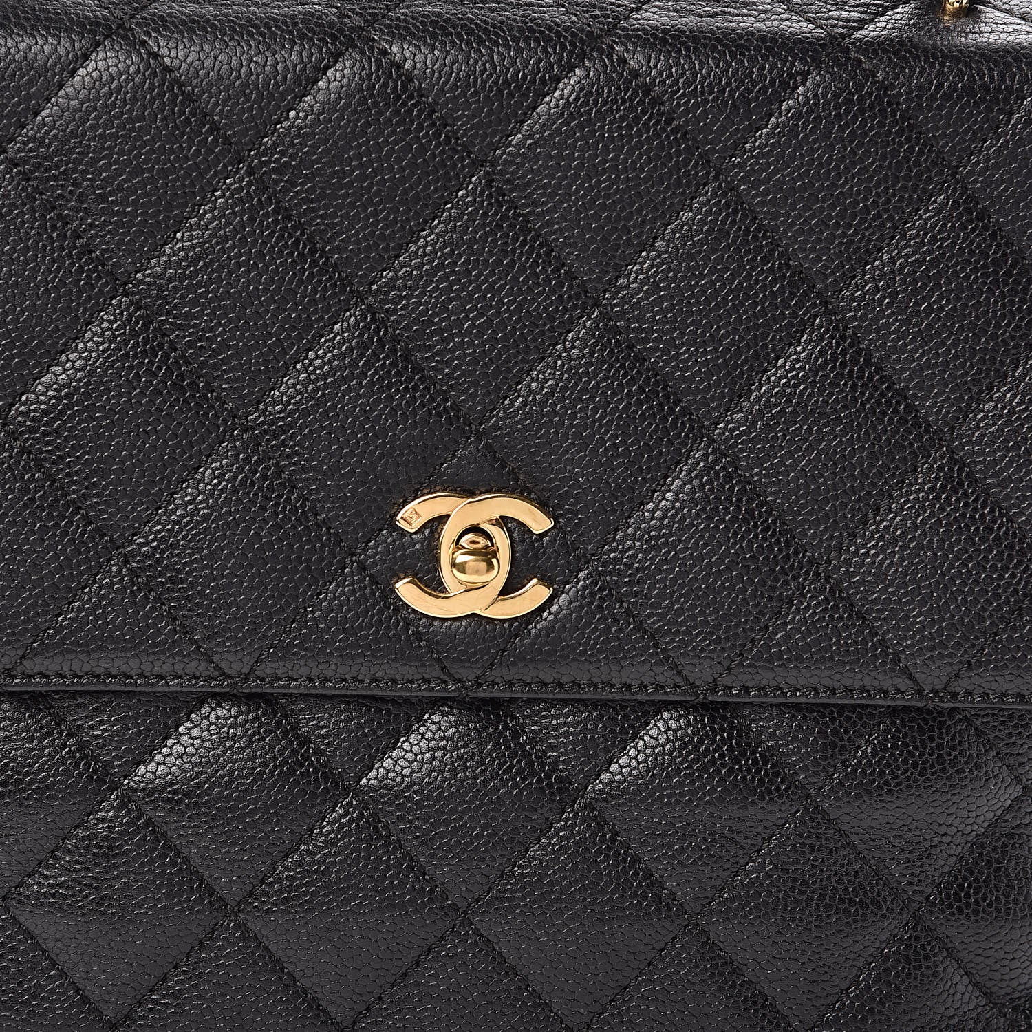 Chanel Caviar Quilted Jumbo Kelly Flap Black 11 of 11