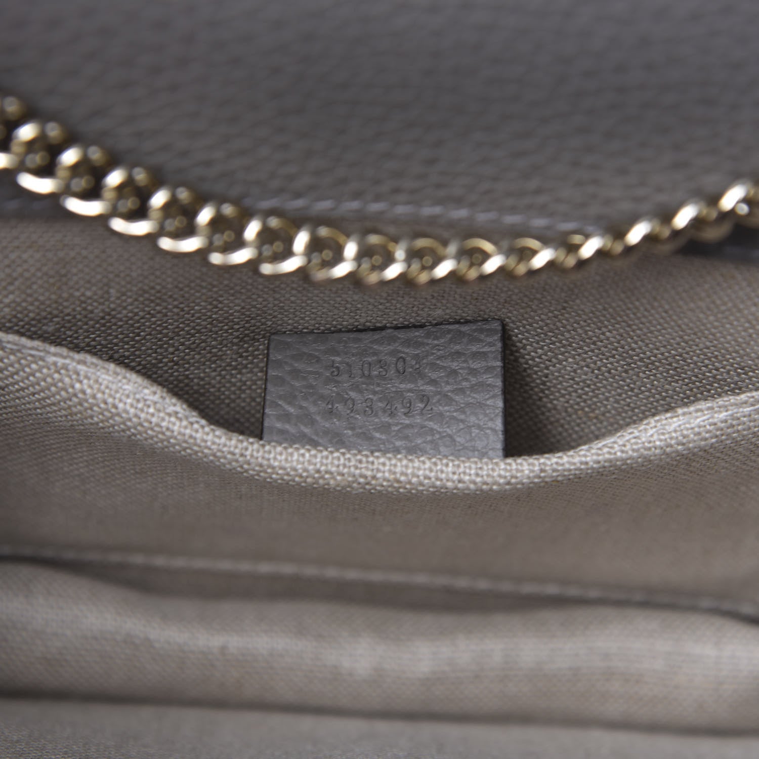 Gucci Dollar Calfskin Small Interlocking G Shoulder Bag Loess 9 of 9