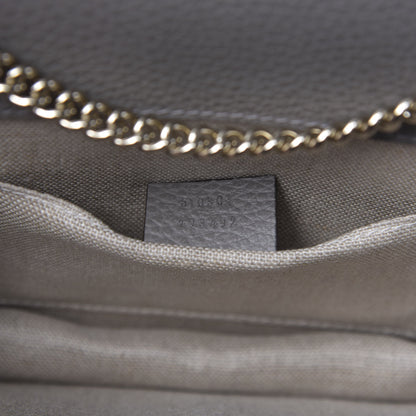 Gucci Dollar Calfskin Small Interlocking G Shoulder Bag Loess 9 of 9