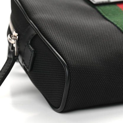 Gucci Canvas Web Slim Belt Bag Black 8 of 9