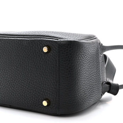 Hermes Taurillon Clemence Mini Lindy 20 Black 10 of 11