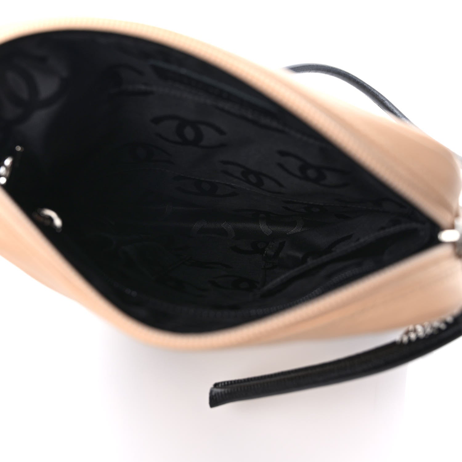Chanel Calfskin Quilted Medium Cambon Messenger Beige Black 5 of 8