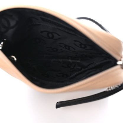 Chanel Calfskin Quilted Medium Cambon Messenger Beige Black 5 of 8