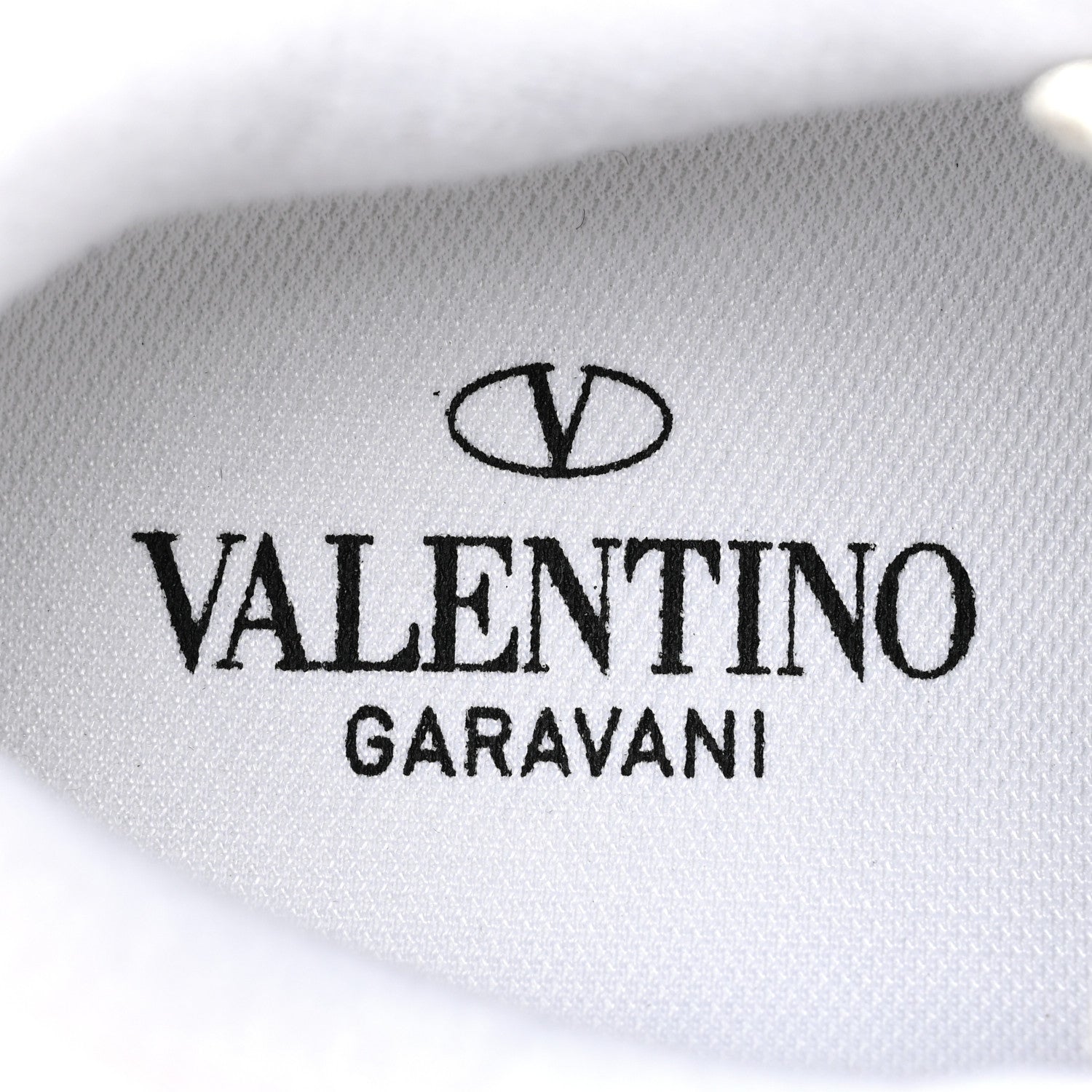 Valentino Garavani Metallic Calfskin Lace Mesh Lacerunner Sneaker 37.5 Silver Pastel Gray 8 of 15