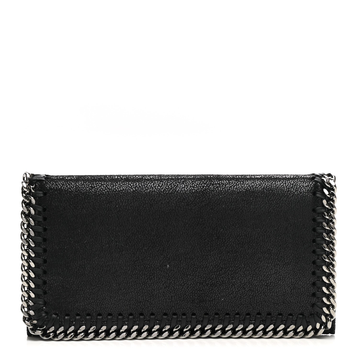 Stella McCartney Shaggy Deer Falabella Flap Wallet Black 1 of 7
