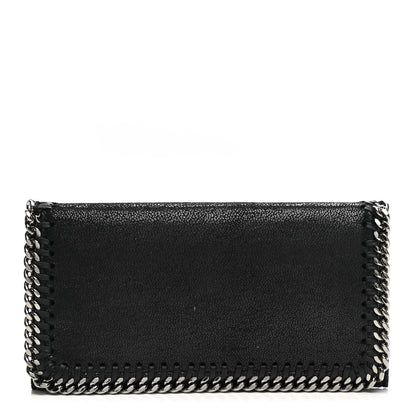 Stella McCartney Shaggy Deer Falabella Flap Wallet Black 1 of 7