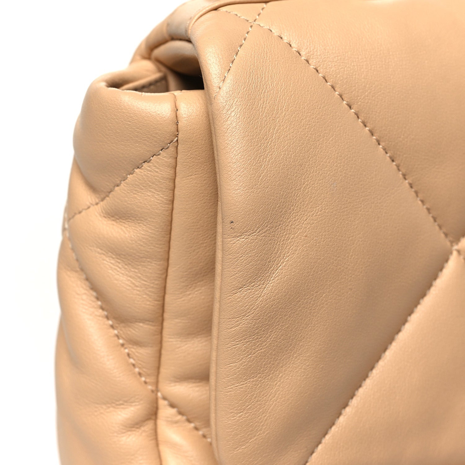 Chanel Lambskin Quilted Medium Chanel 19 Flap Beige 11 of 12