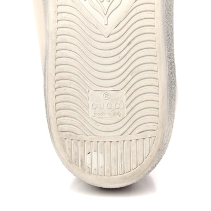 Gucci Distressed Calfskin Mens Ace Blade Sneakers 11 White 6 of 23