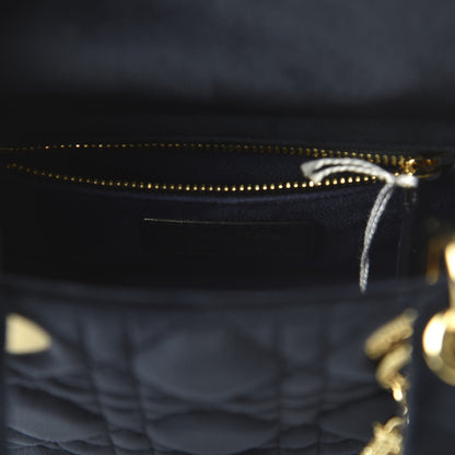 Christian Dior Velvet Mini Lady Dior Navy Blue 8 of 9