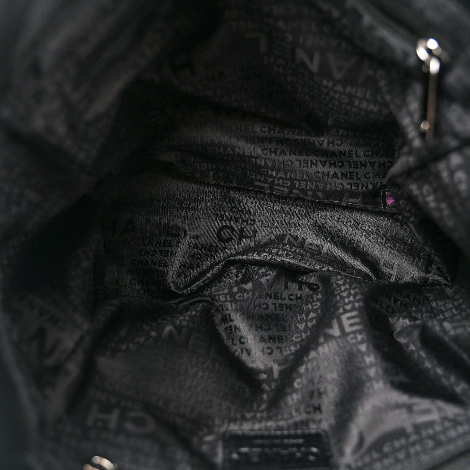 Chanel Lambskin Square Stitched Tote Black 5 of 10