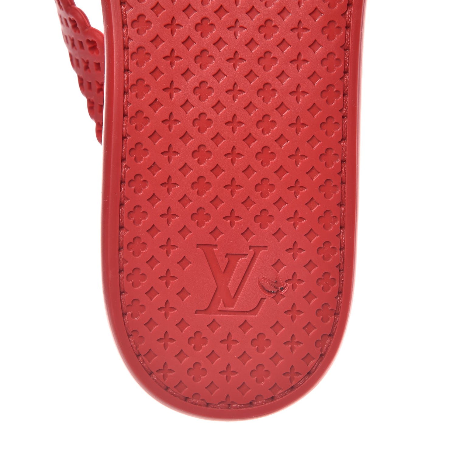 Louis Vuitton Rubber Tatoo Thong Sandals 37 Rouge 8 of 16