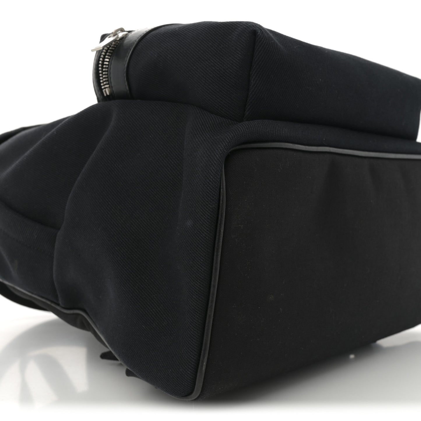 Canvas Signature Embroidered City Backpack Black