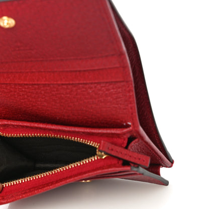Gucci GG Supreme Monogram Flora Web Ophidia Card Case Red 5 of 11