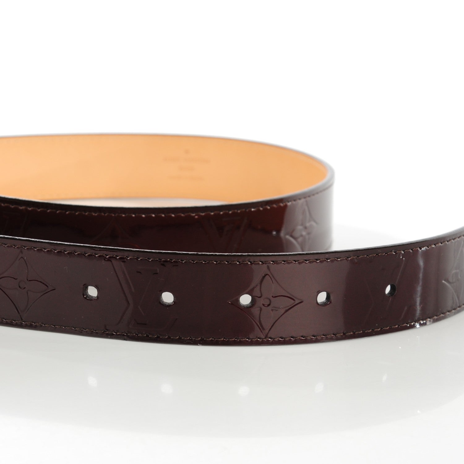 Louis Vuitton Vernis Ceinture 30mm Belt 80 32 Amarante 4 of 7