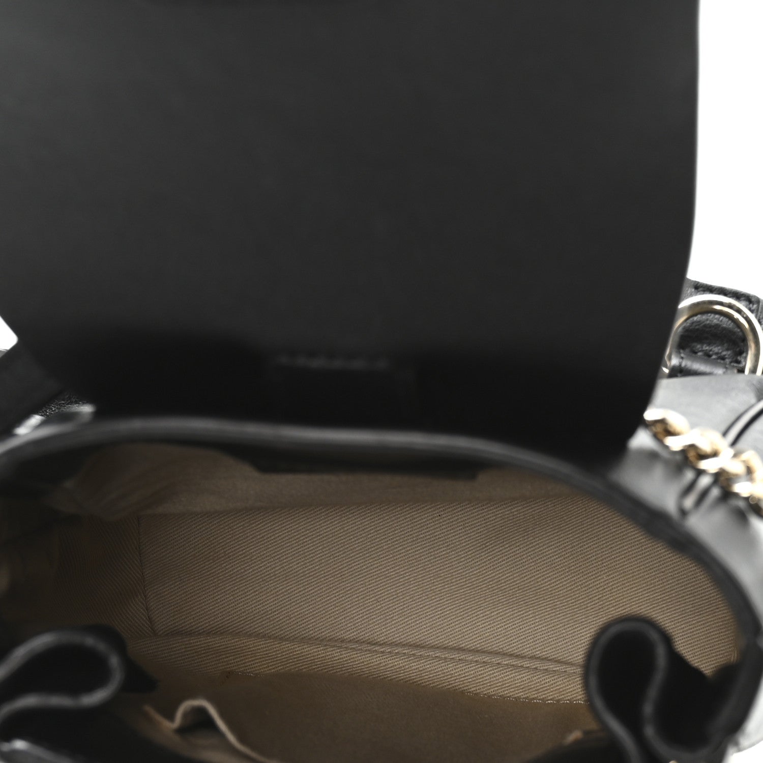 Chloe Suede Calfskin Mini Faye Backpack Black 5 of 10