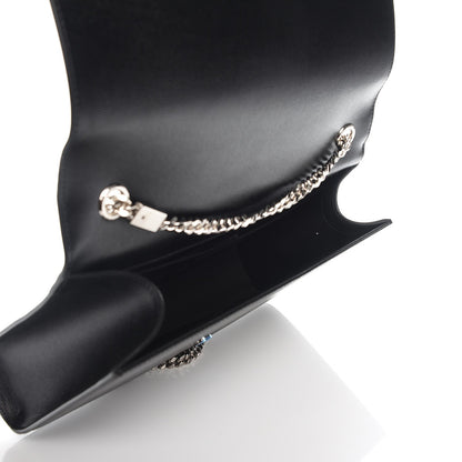 Saint Laurent Grain De Poudre Large Classic Monogram Kate Satchel Black 5 of 7