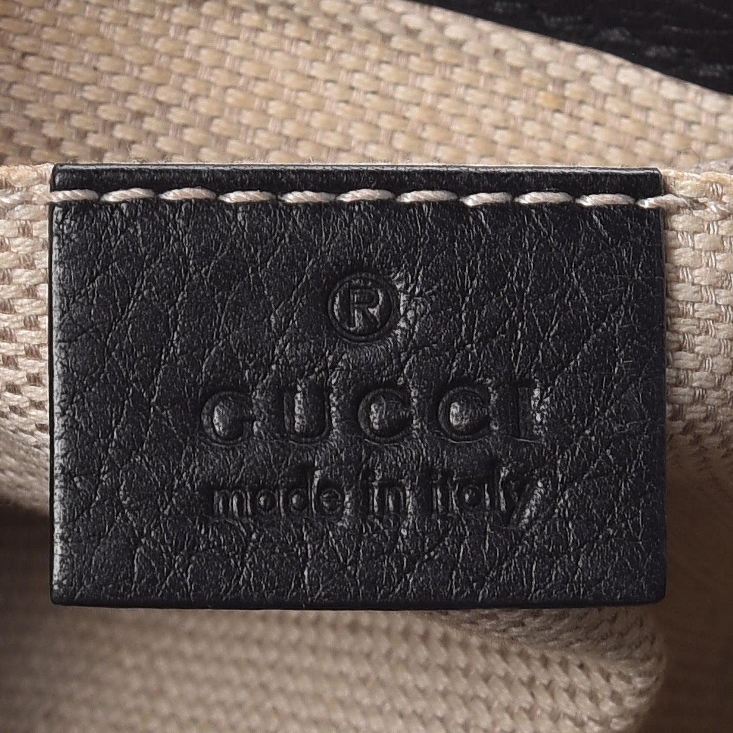 Pebbled Calfskin Small Soho Flap Crossbody Black