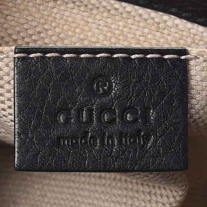 Gucci Pebbled Calfskin Small Soho Flap Crossbody Black 8 of 13