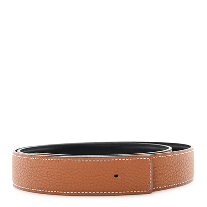 Hermes Box Togo 32mm Belt Strap 100 40 Black Gold 1 of 4