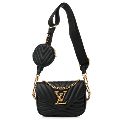 Louis Vuitton Calfskin New Wave Multi Pochette Black 1 of 10