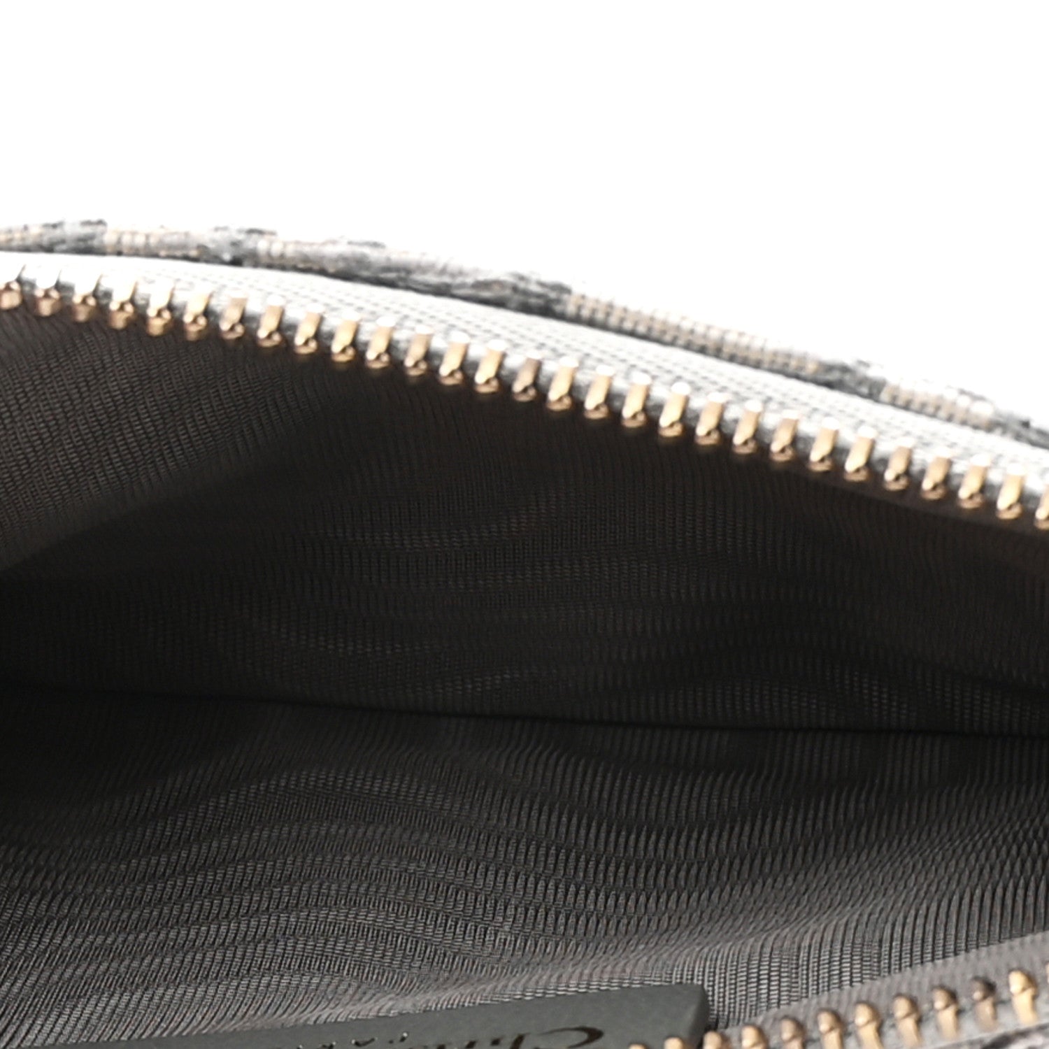 Christian Dior Oblique Saddle Chain Long Wallet Grey 13 of 23