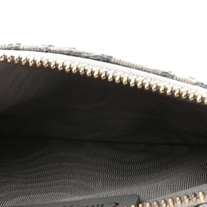 Christian Dior Oblique Saddle Chain Long Wallet Grey 13 of 23