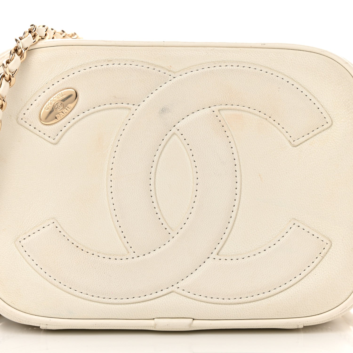 Chanel Lambskin CC Mania Camera Case White 8 of 15