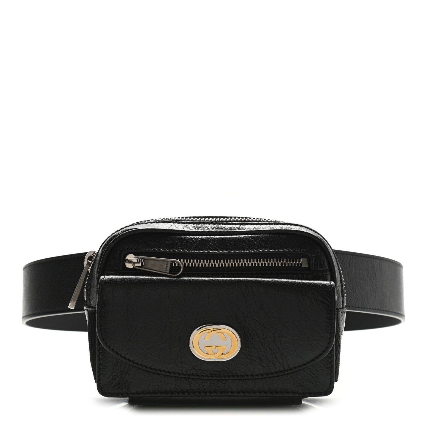 Fluffy Calfskin Mini Morpheus Belt Bag 80 32 Black