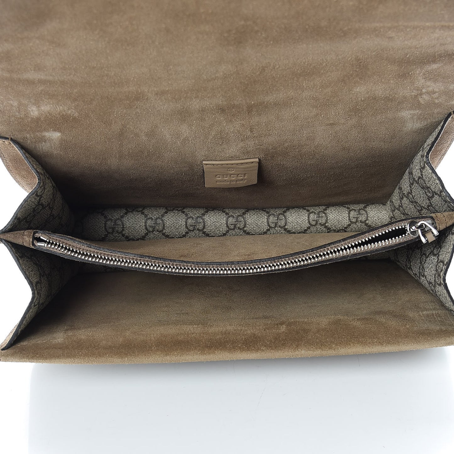 GG Supreme Monogram Beaded Small Dionysus Shoulder Bag Taupe