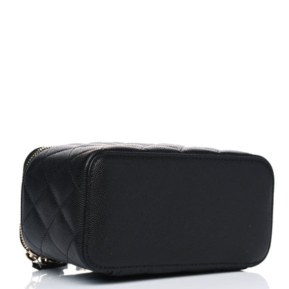 Chanel Caviar Quilted Small Vanity Case With Chain Black 3 of 4