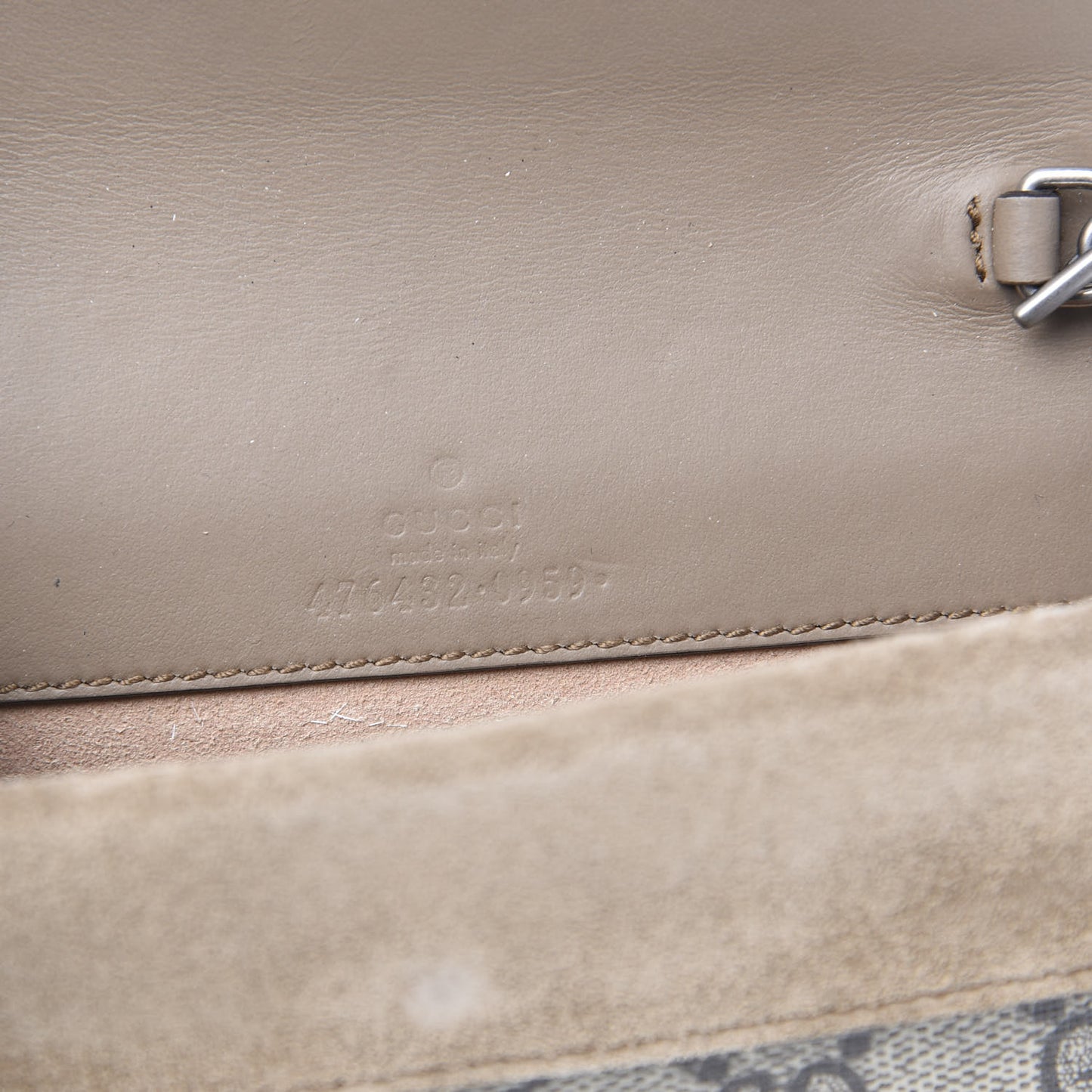 GG Supreme Monogram Super Mini Dionysus Shoulder Bag Taupe