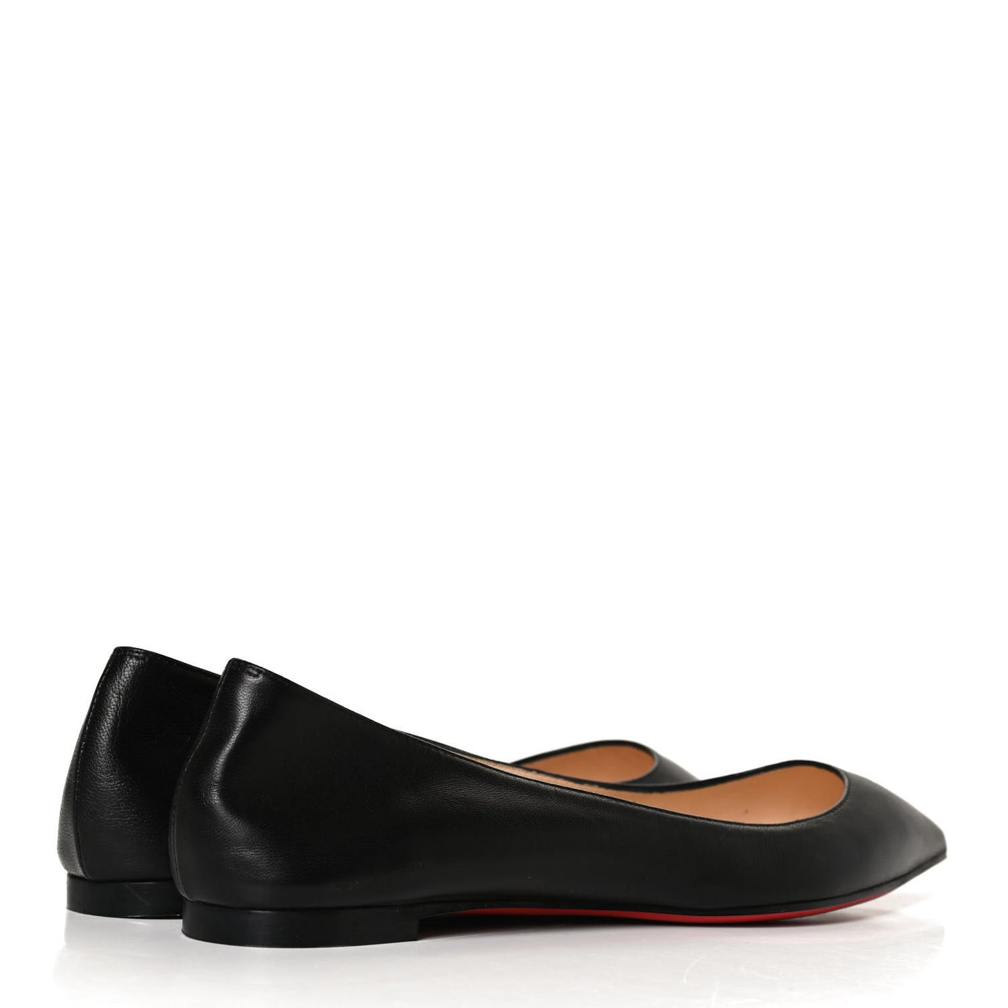 Shiny Nappa Ballalla Flats 36 Black