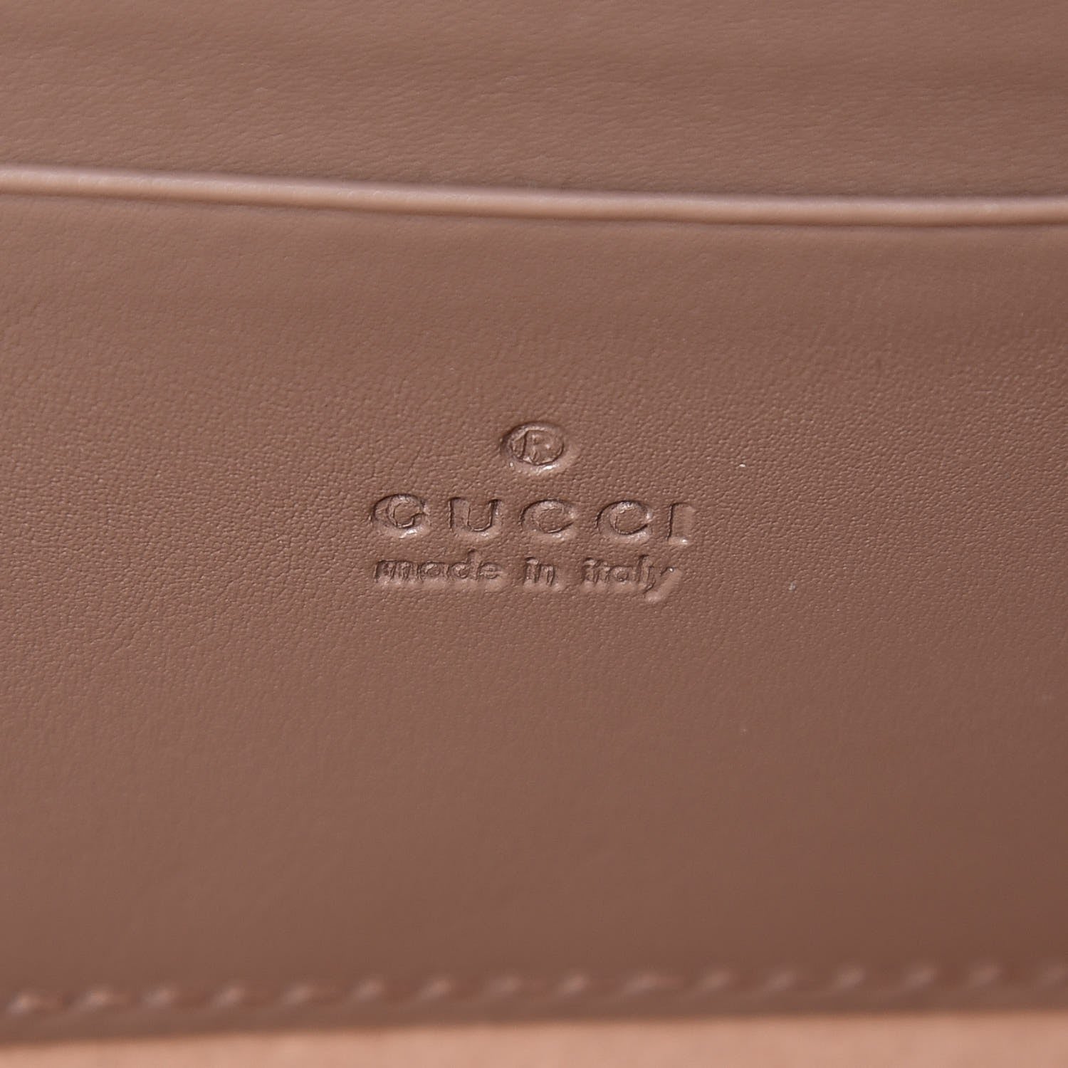 Gucci Calfskin Matelasse Mini Pearly GG Marmont Chain Wallet Porcelain Rose 5 of 5