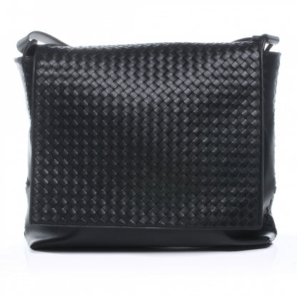 Bottega Veneta Nappa Intrecciato Messenger Bag Nero Black 1 of 8