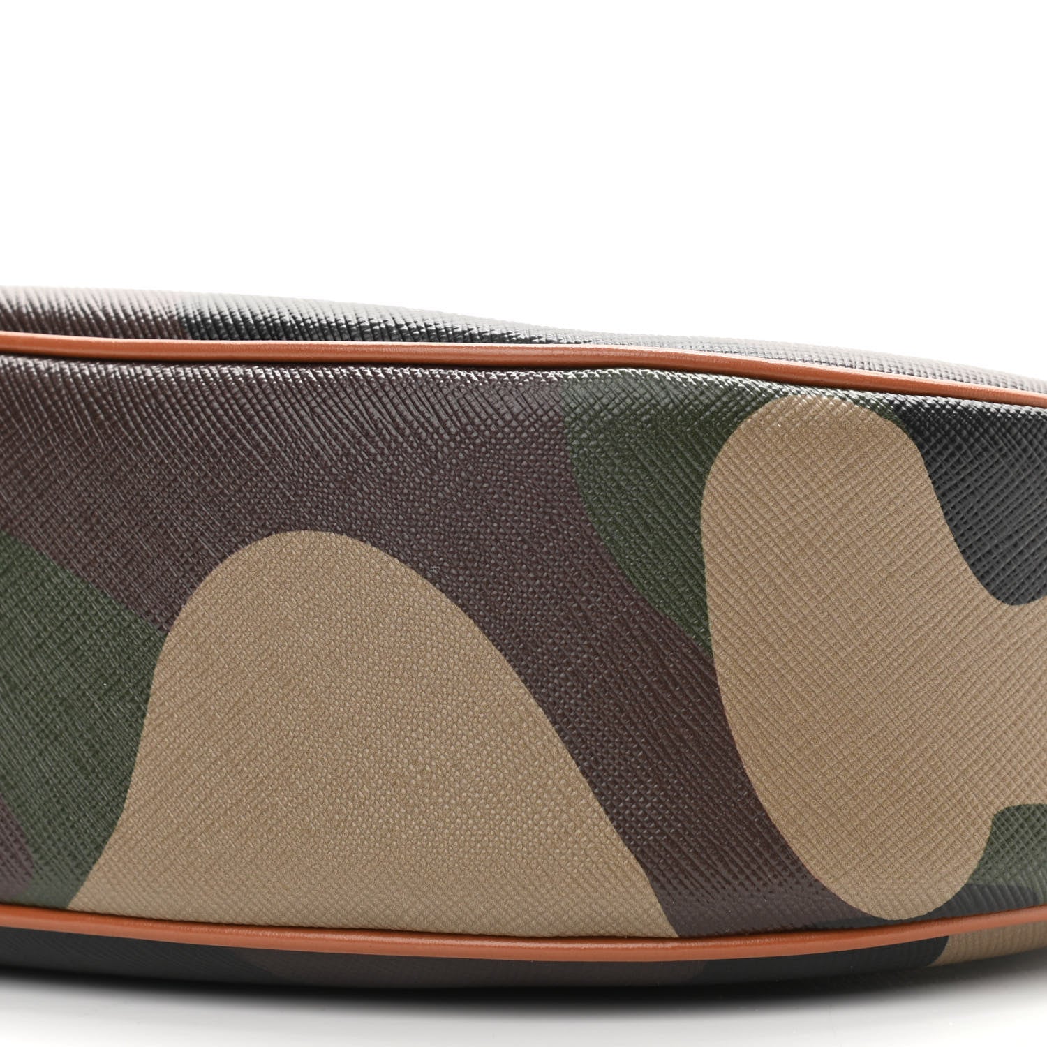 Celine Canvas Calfskin Camouflage Ava Logo Triomphe Shoulder Bag Khaki 9 of 9