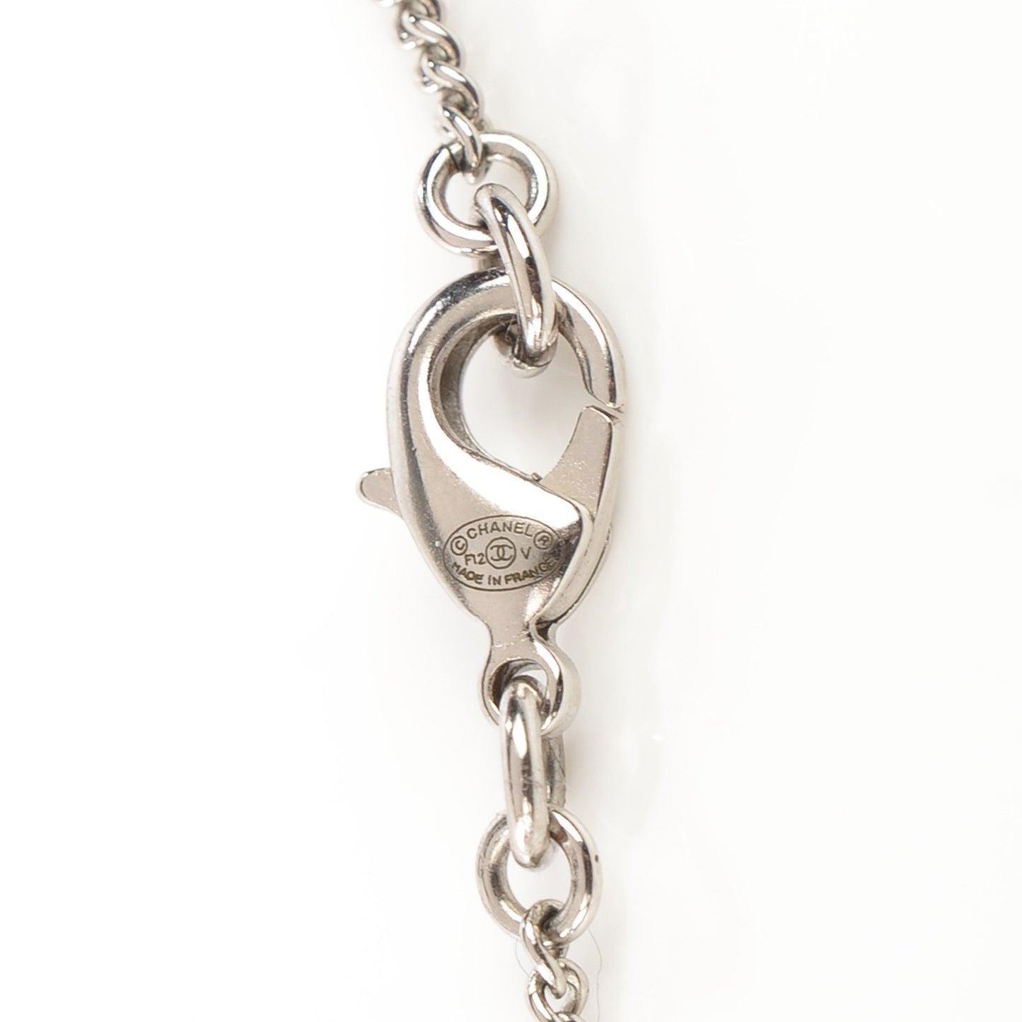 Crystal Timeless CC Necklace Silver
