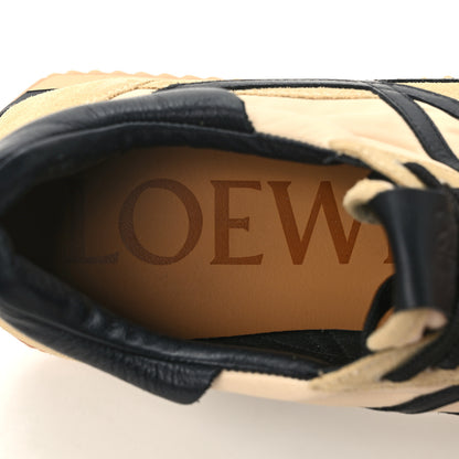 Loewe Nylon Suede Flow Runner Sneakers 41 Gold Black 8 of 10