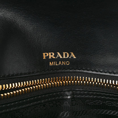 Prada Saffiano Flap Shoulder Bag Black 6 of 11