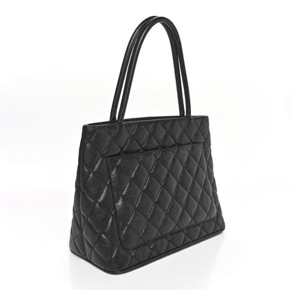 Chanel Caviar Quilted Medallion Tote Black 3 of 10